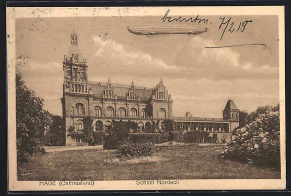 Foto & Poster: Hage / Ostfriesland, Zeppelin über Schl – Usato da Berlin venduto da bartko-reher