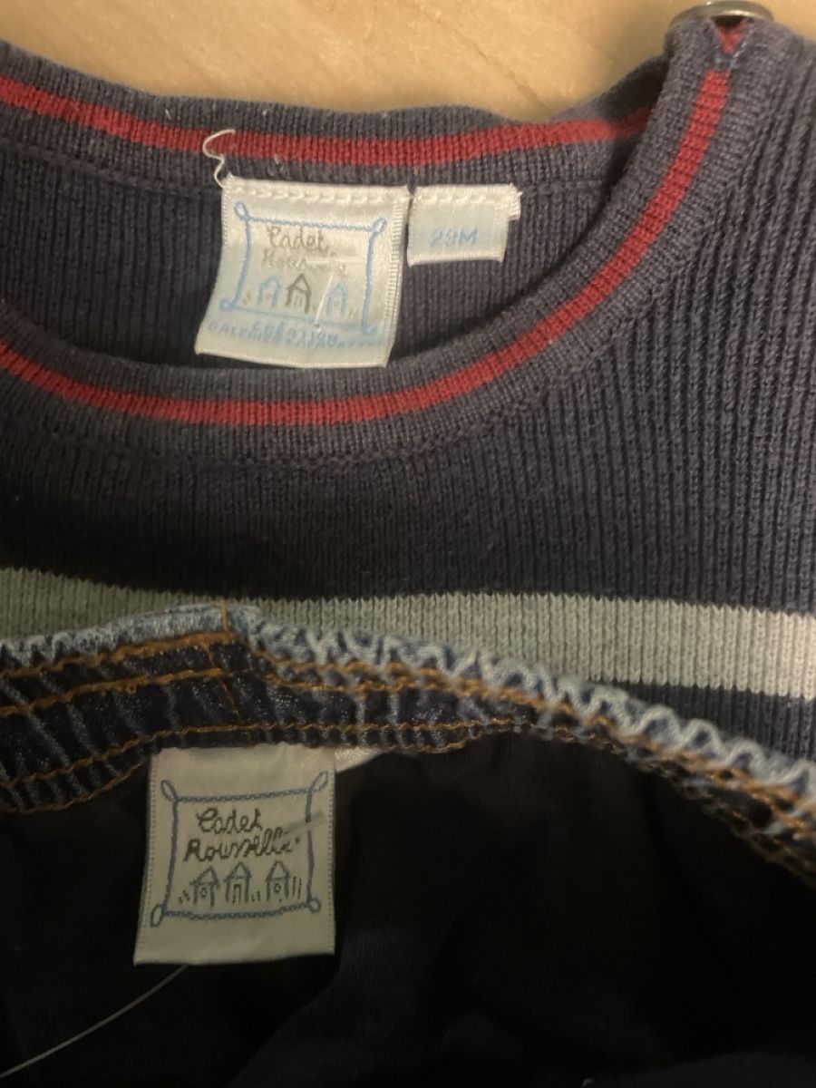 Lotti & Set di vestiti: Cadet Rousselle  Set: Pullover und Jeans Gr.86/92 – Nuovo (secondo la descrizione) da Obergerlafingen venduto da cabo4 3