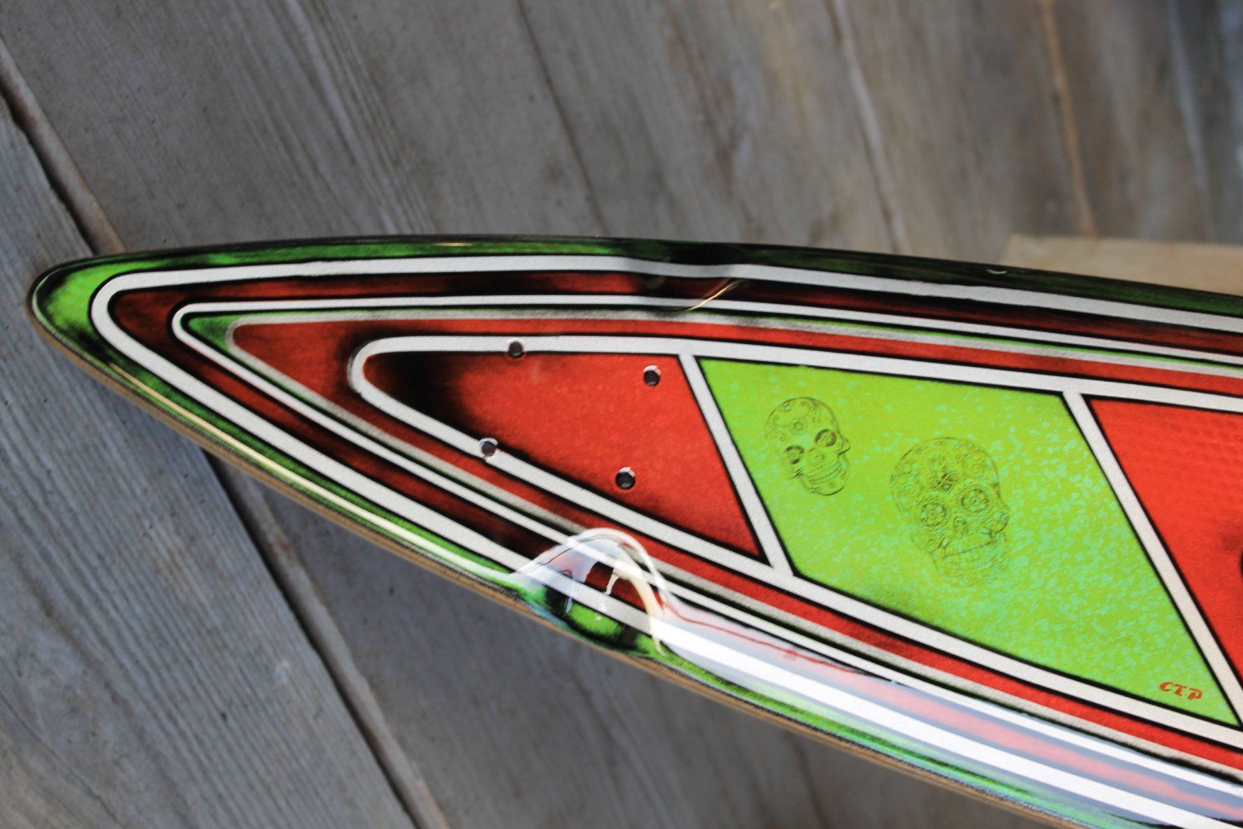 Skateboards: "EL BASTARDO" Skateboard Longboard Deck, Unikat Handmade – Usato da Willisau venduto da Pzm81 4