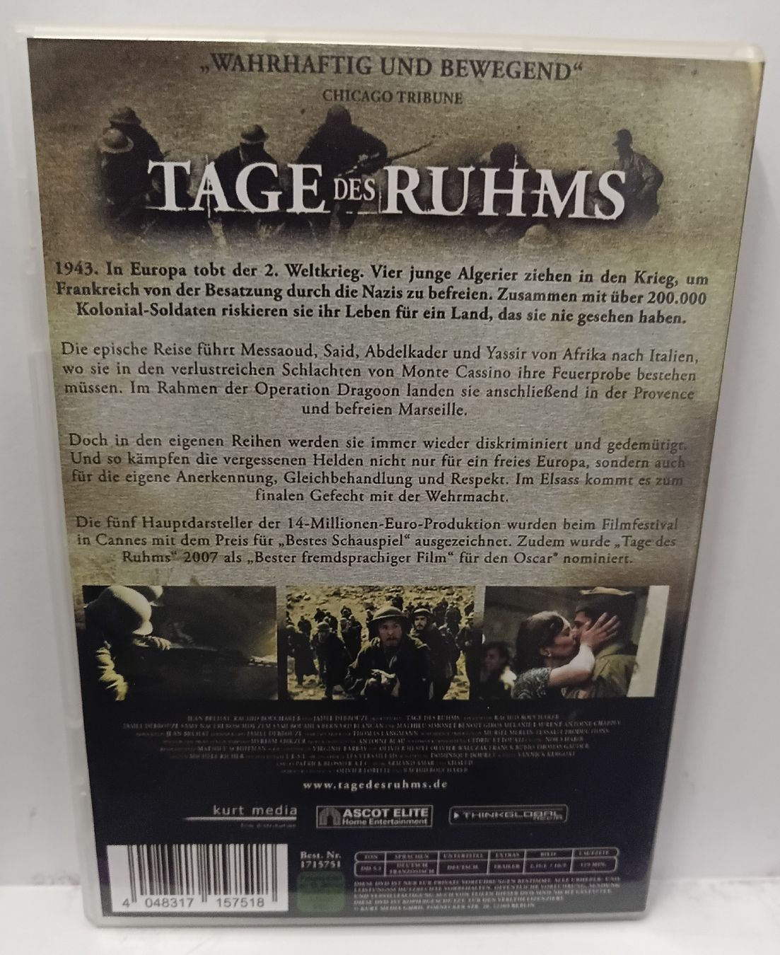 Alle DVDs: Tage des Ruhms – Neu (gemäss Beschreibung) aus Alchenflüh von roh_6xk8 1