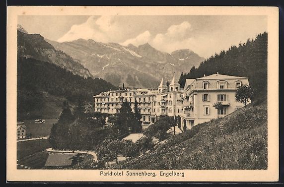 Cartes postales: AK Engelberg, Parkhotel Sonnenberg – D'occasion à Berlin par bartko-reher