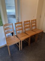 Vier IKEA Holzstühle zu verkaufen Top Zustand 