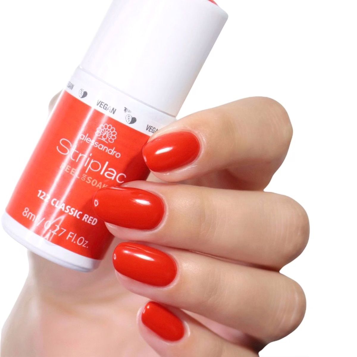 Künstliche Fingernägel: StripLac Classic Red 8ml Alessandro / letztes Stück – Neu und originalverpackt aus Zäziwil von blackpearl