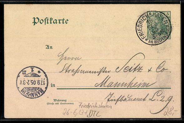 Ansichtskarten: Handgemalt: Friedrichshafen, Vorderansic – Gebraucht aus Berlin von bartko-reher 1