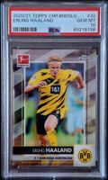 2020/21 TOPPS CHROME BUNDESLIGA ERLING HAALAND PSA 10