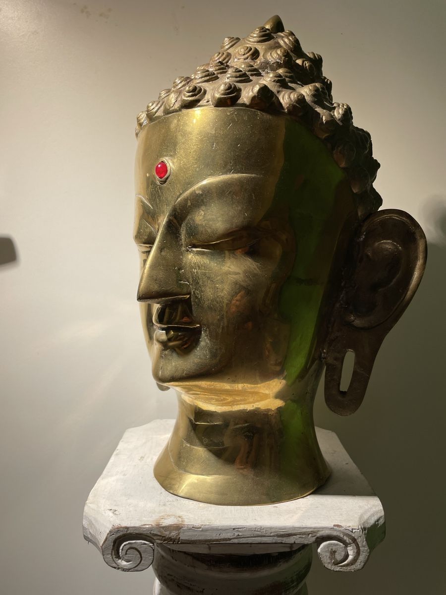 Skulpturen & Statuen: Buddha Kopf 40cm Messing / Asia Deko – Gebraucht aus Lenggenwil von Unique_ 3