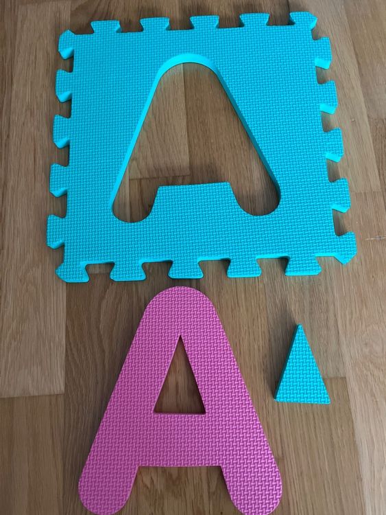 Puzzle Matte - ABC Spielmatte aus Schaumstoff mit 36 Teilen
