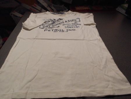 T-Shirt ca. Grösse 146, weiss/dunkelblau