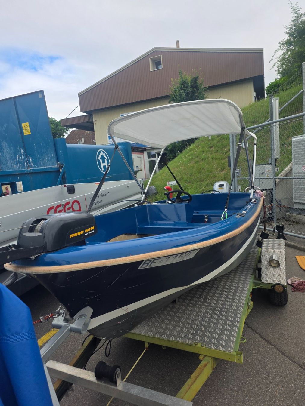 Barche: Motorboot mit Honda Aussenborder & Trailer & Bootsplatz – Usato da Münsingen venduto da Badstyle2 3