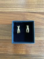 Elegante goldene Ohrringe, neuwertig
