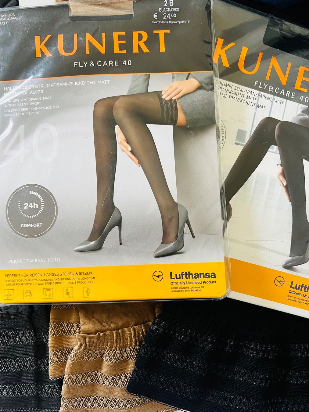 Kunert Strümpfe & Strumpfhosen: Strümpfe KUNERT Fly&Care 40/Cashmere – Neu und originalverpackt aus Zumikon von DamenFashionShop 1