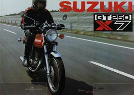 ORIGINAL NEUWAGEN PROSPEKT | SUZUKI GT 250 X7 | AB 07.1978