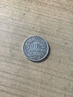 1 Schweizer Franken Silber Münze Jahrgang 1944