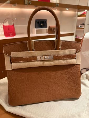 Hermes Birkin togo Leder 30 in braun