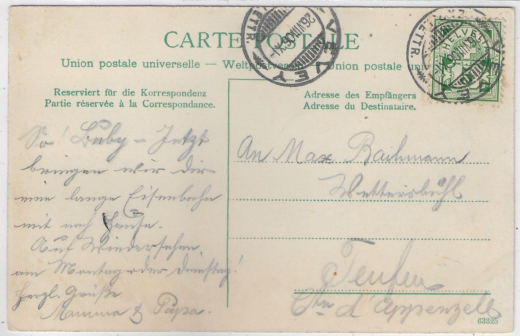 Cartoline postali: Vevey - Vue generale - Litho – Difettoso da Ettingen venduto da Kartenplanet 1