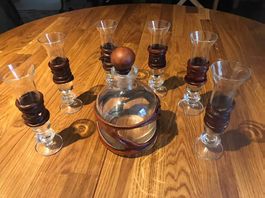 Carafe + 6 verres 