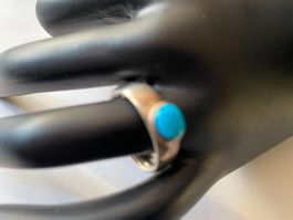 Ring, Silber/Türkis, Durchm. 54mm, (40)