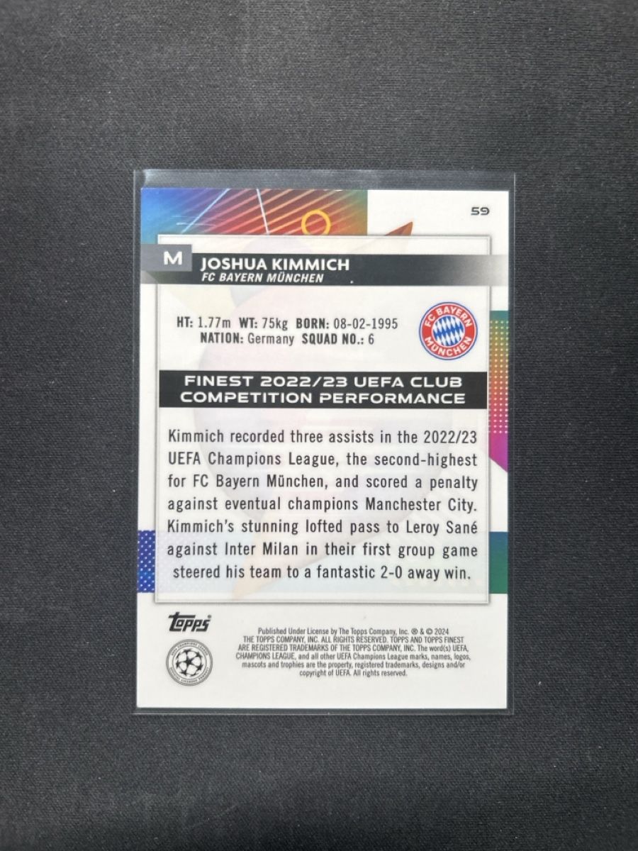 Topps Carte collezionabili: Topps finest /10 Kimmich – Usato da Greppen venduto da hcv_cc2r 1