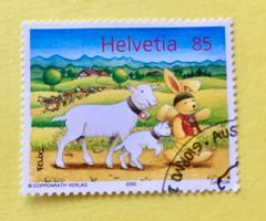 Nr.1163 Felix begleitet von Ziegen  GESTEMPELT 2005   