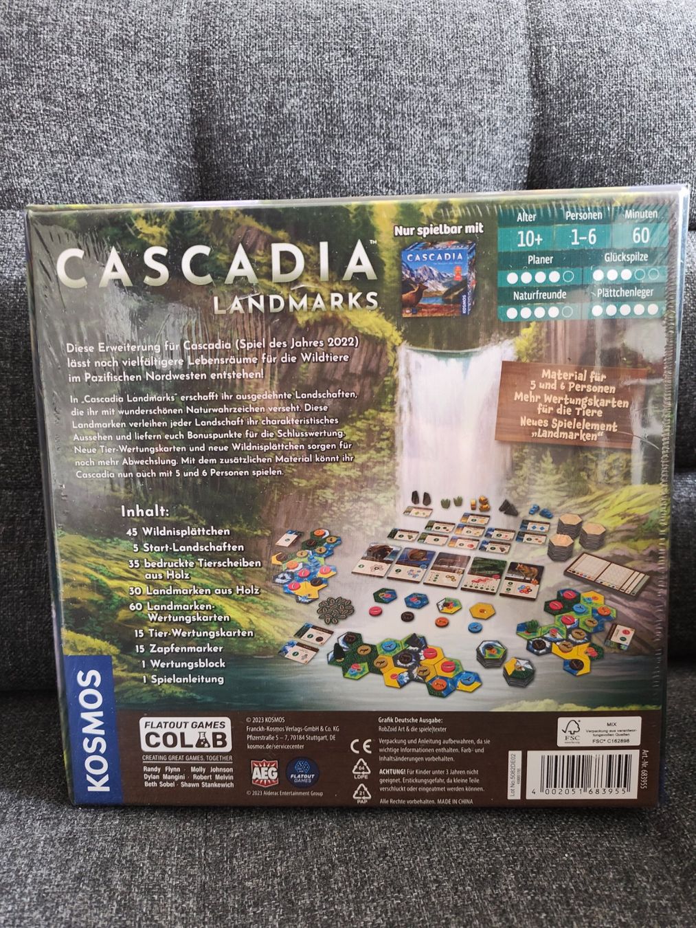 Kosmos Giochi: Cascadia Landmarks Brettspielerweiterung – Nuovo e nell'imballaggio originale da Niederrohrdorf venduto da MystoganZ 1