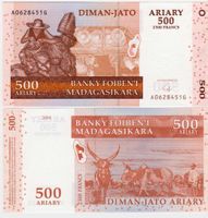MADAGASCAR  500 ARIARY 2004 (UNC)
