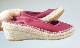 ESPADRIJ SCHUHE 39 PEEPTOOS KEILABSATZ SANDALE BALLERINAS