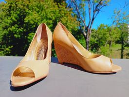 Chaussures talons compensés Appepazza beige T38