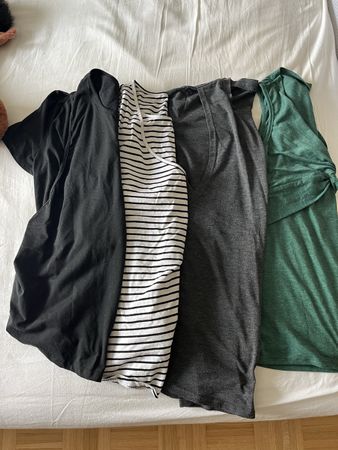 4 nursing shirts/tops