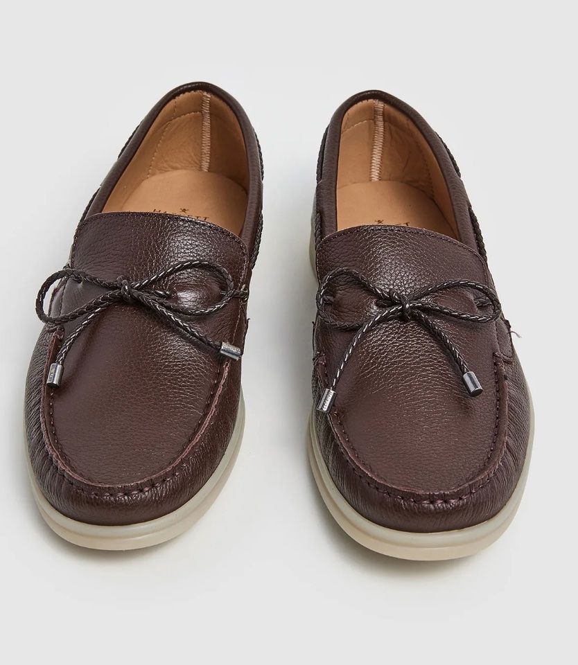 Hackett Scarpe da uomo: Hackett - JERRY COAST Bootsschuh - dark brown Loafer Slipper – Usato da Uitikon Waldegg venduto da Jim-Panse 1