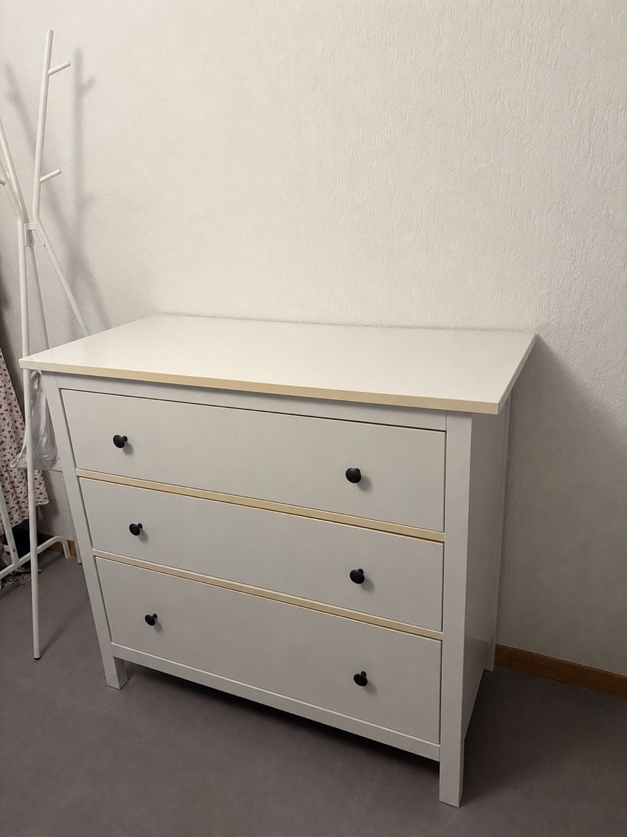 Cassettiere: Kommode weiss 3 Schubladen IKEA Hemnes – Usato da Winterthur venduto da kev_2vsc 1