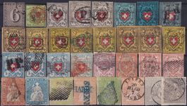 1843-1882, ALTSCHWEIZ-SAMMLUNG, Kat: 126'500.-+ in Album