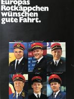 Plakat DB Europas Rotkäppchen wünschen gute Fahrt Orig. 1967