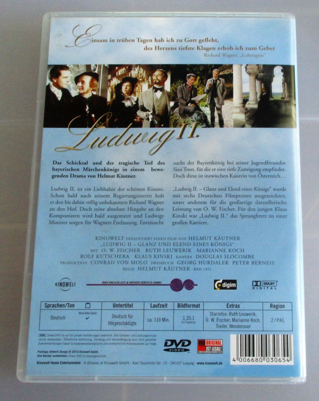 Tutti i DVDs: LUDWIG II - Helmut Käutner/Klaus Kinski – Usato da Wattwil venduto da Muriel10 1