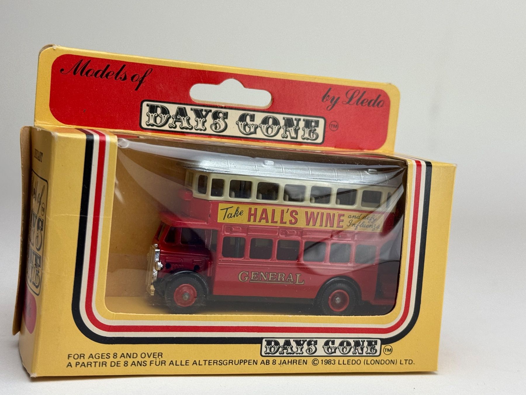 Modellini d'auto: CH- Days Gone  Double Deck Bus Halls Wine – Usato da Elm venduto da Wikmtz
