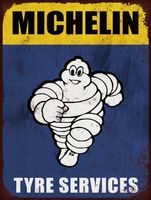 Plaque vintage pneus Michelin