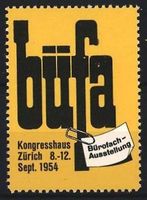 Reklamemarke Zürich, Bürofach-Ausstell