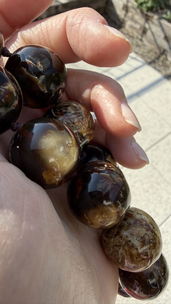 Catenine: Gigantische Bernsteinkugel-Kette, 103 g – Nuovo e nell'imballaggio originale da Ebikon venduto da Leonidas2 5