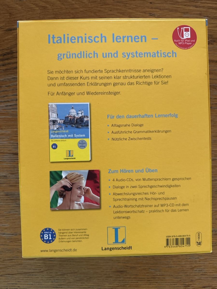 Libri: Langenscheidt Italienisch mit System Buch 4 Audio-CDs  – Nuovo (secondo la descrizione) da Locarno venduto da Ery02 1