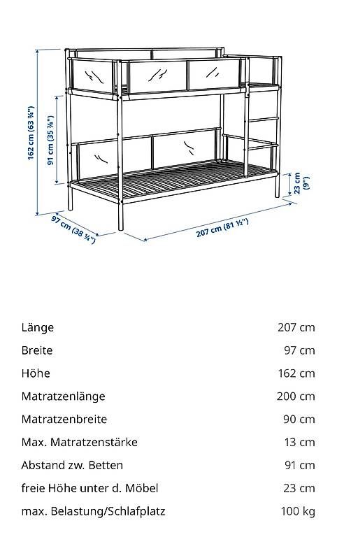 Letti: Etagenbett Metall – Usato da Obergösgen venduto da studer81 4