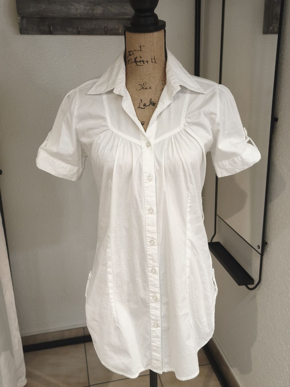 Camicette: Bluse Chicorée weiss kurzarm Grösse M – Usato da Emmetten venduto da SecondhandSiska
