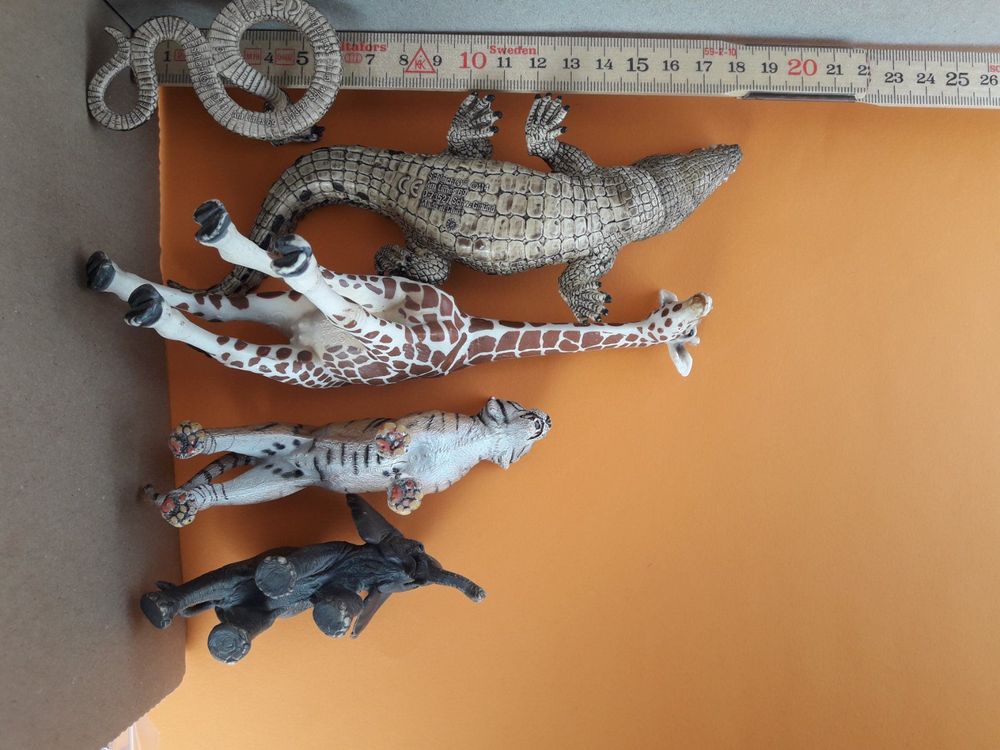 Tourima Tier Luftballons 5er Set - 55cm XXL Dschungel Ballons Zebra, Giraffe, Leopard, Tiger, Schlange