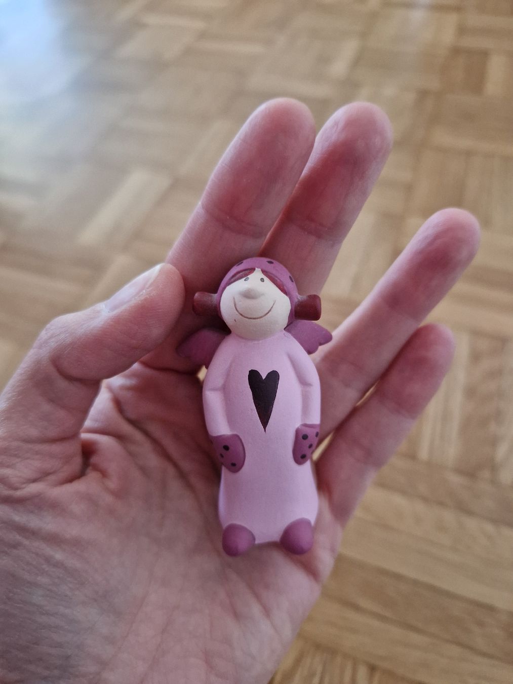 Statuette: Engel, Engelfigur rosa – Usato da Zürich venduto da hogerseppvreni 1