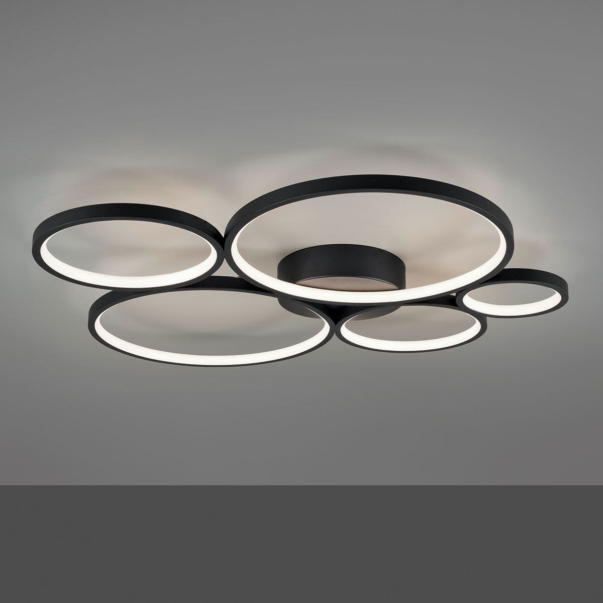 Kronleuchter & Deckenlampen: LED Deckenleuchte, Ringe, Schwarz – Neu (gemäss Beschreibung) aus Kreuzlingen von Smart-Light 1