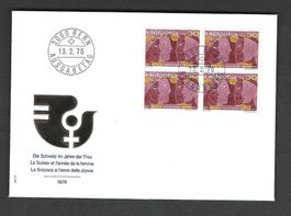 CH FDC Viererblock 1995