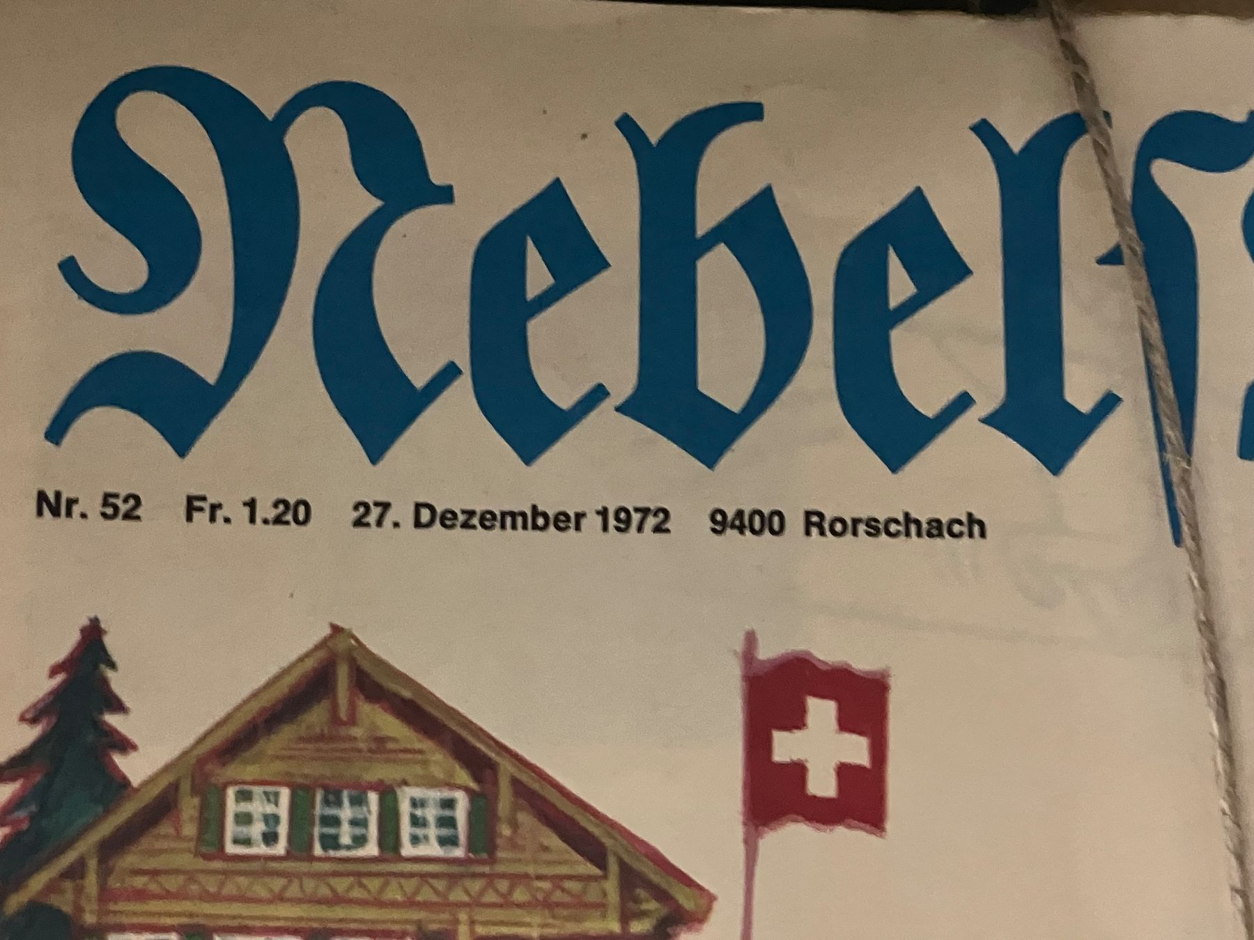 Riviste & Magazine: Nebelspalter 1972 – Usato da Erlenbach im Simmental! venduto da Simmentaler-Perlen 2