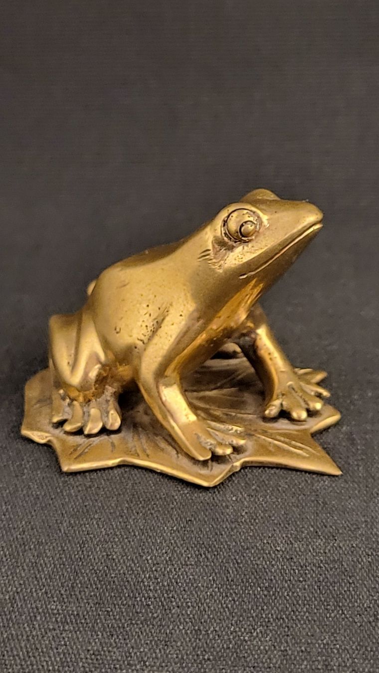 Statuette: Messing-Frosch – Usato da Basel venduto da spinne02 2