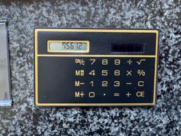 Solar Taschenrechner Vintage 80er 90er