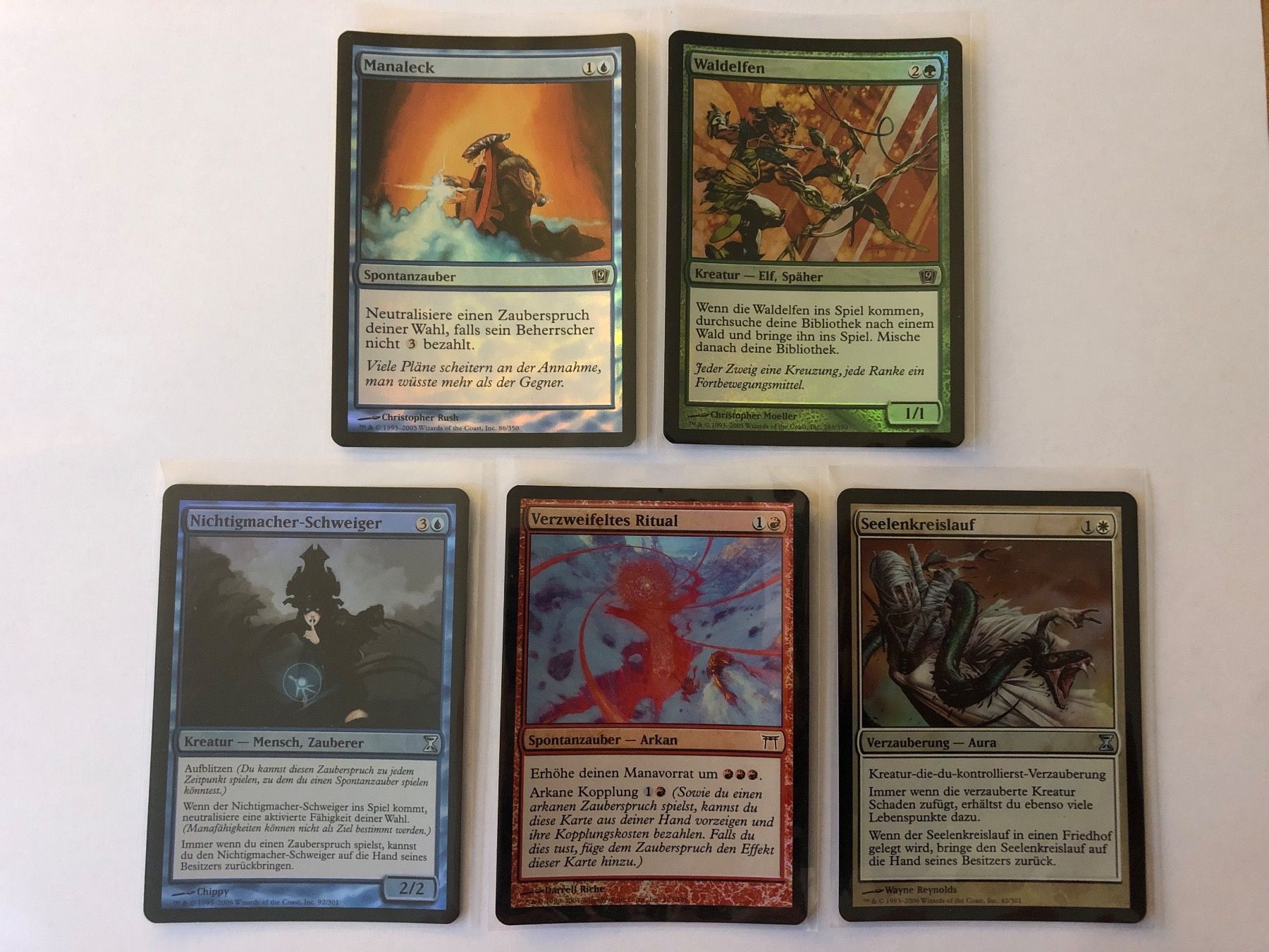 Magic The Gathering Carte collezionabili: MTG - 5 Foils (9th Edition etc) – Usato da Basel venduto da Melchior5