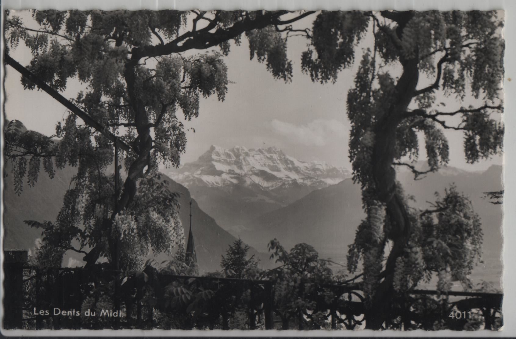 Cartes postales: Les Dent du Midi - Stempel: Territet – Antique à Ettingen par Kartenplanet