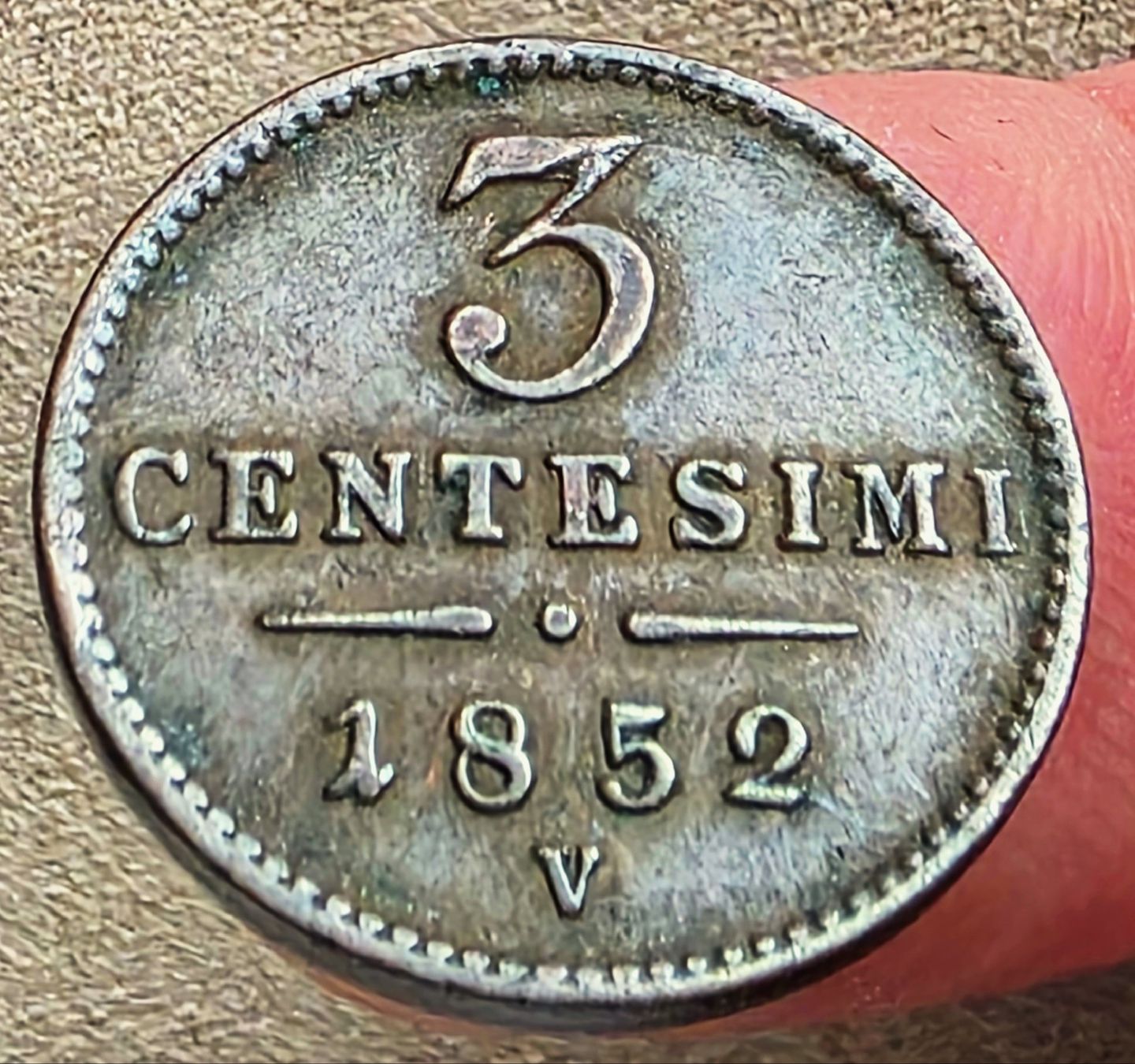 Tutti le monete: IMPERO AUSTRIACO 3 CENTESIMI 1852 V – Usato da Winterthur venduto da Creso70